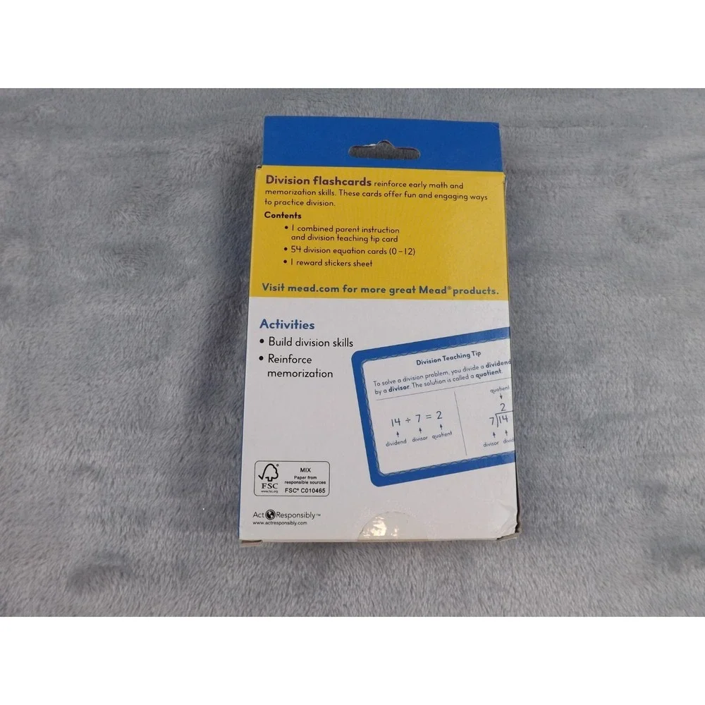 Math Flash Cards Grades Kindergarten - 4th Set of Four‎
